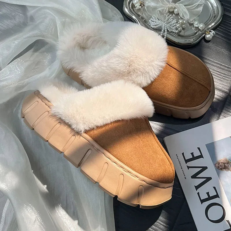 Fluffy Indoor Comfort Slippers