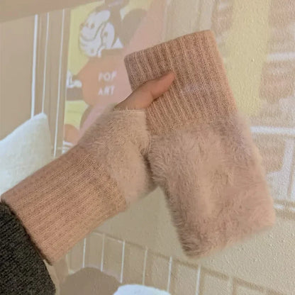 Luxury Mink Fleece Gloves