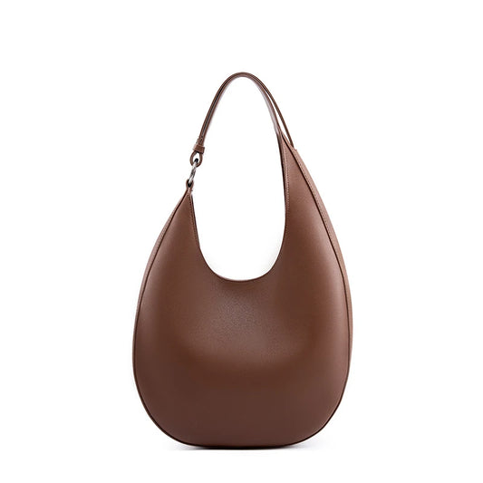 Leather Half Moon Bag