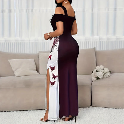 Elegant Butterfly Midi Dress