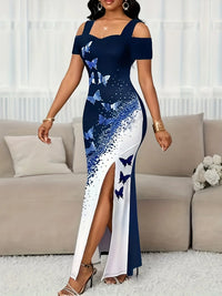 Elegant Butterfly Midi Dress