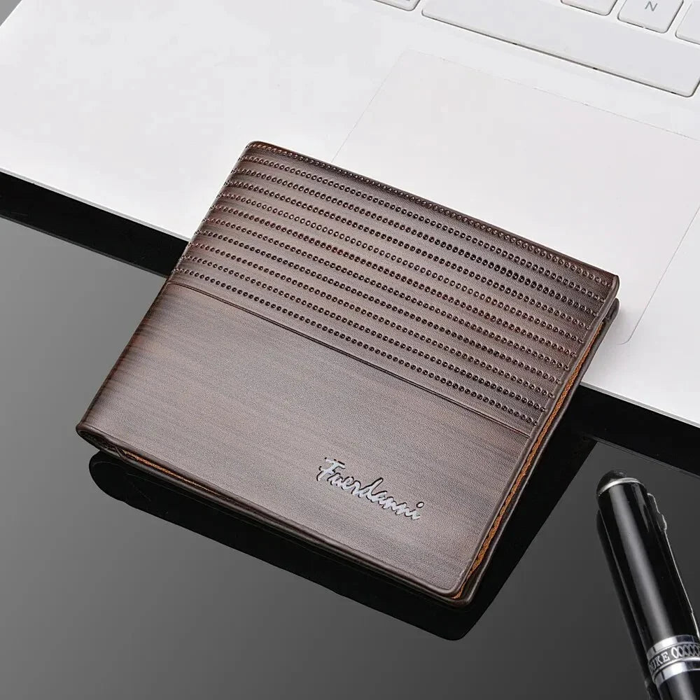 Men's PU Leather Slim Wallet